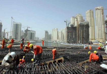 Steel reinforcement works